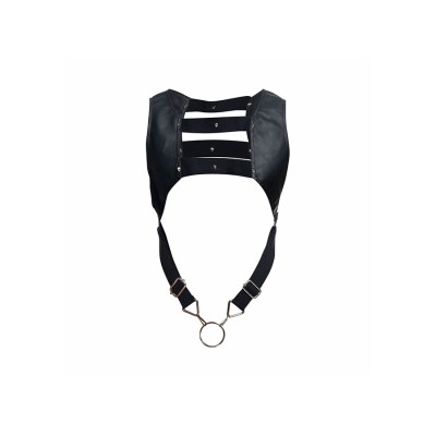 MOB DNGEON ARNES NEGRO CON ANILLO SUPERIOR PARA EL PENE TALLA UNICA