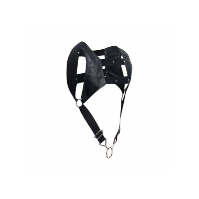 MOB DNGEON ARNES NEGRO CON ANILLO SUPERIOR PARA EL PENE TALLA UNICA