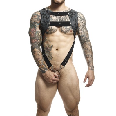 MOB DNGEON ARNES CON ANILLO PLATEADO PARA EL PENE TALLA UNICAS
