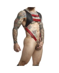 MOB DNGEON ARNES CON ANILLO ROJO PARA EL PENE TALLA UNICAS
