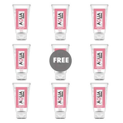 AQUA TRAVEL LUBRICANTE BASE AGUA SABOR FRESA Y NATA 50 ML 81 GRATIS