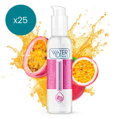 WATERFEEL LUBRICANTE BASE AGUA FRUTA DE LA PASION 175 ML PACK 25 UDS