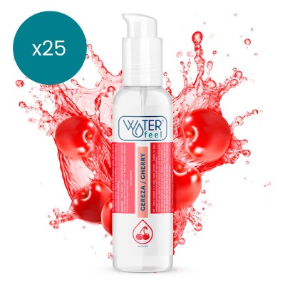 WATERFEEL LUBRICANTE CEREZA 175 ML PACK 25 UDS