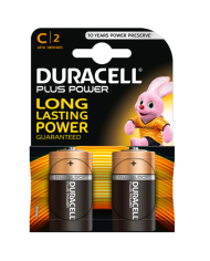 DURACELL PLUS POWER PILA ALCALINA C LR14 BLISTER 2 UNIDADES