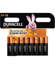 DURACELL PLUS POWER BOOST PILA ALCALINA AA LR6 BLISTER x 16