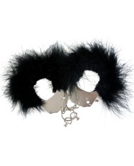 ADRIEN LASTIC ESPOSAS METAL CON PLUMAS NEGRO