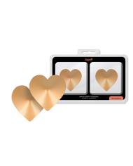 COQUETTE CHIC DESIRE CUBRE PEZONES METAL CORAZONES DORADOS