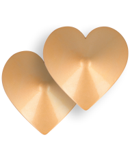 COQUETTE CHIC DESIRE CUBRE PEZONES METAL CORAZONES DORADOS