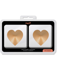 COQUETTE CHIC DESIRE CUBRE PEZONES METAL CORAZONES DORADOS