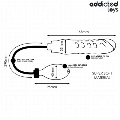 ADDICTED TOYS DILDO INFLABLE MODELO 3