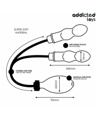 ADDICTED TOYS PLUG ANAL DOBLE INFLABLE MODELO 1