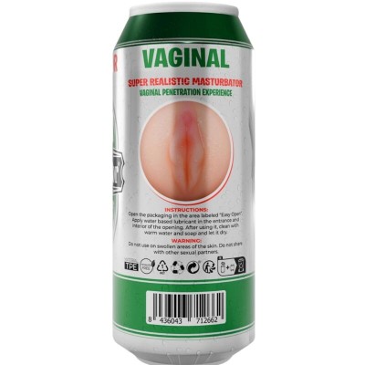 ALIVE MASTURBADOR MASCULINO VAGINA LATA CERVEZA