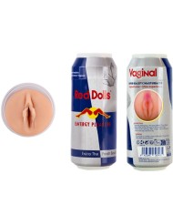 ALIVE RED DOLL MASTURBADOR MASCULINO VAGINA LATA BEBIDA ENERGETICA