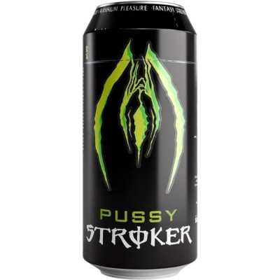 ALIVE PUSSY STROKER MASTURBADOR MASCULINO VAGINA LATA BEBIDA ENERGETICA