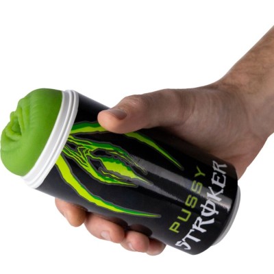 ALIVE PUSSY STROKER MASTURBADOR MASCULINO VAGINA LATA BEBIDA ENERGETICA