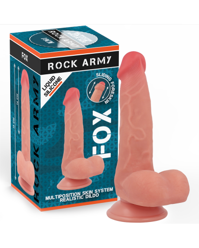 ROCKARMY FOX DILDO REALISTA DDUAL DENSITY LIQUID SILICONE 19 CM O 32 CM