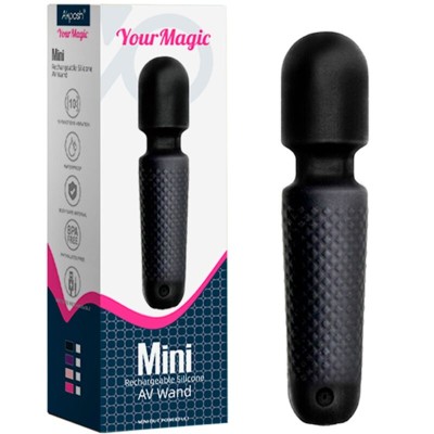 ARMONY YOUR MAGIC MASAJEADOR VIBRADOR RECARGABLE 10 VIBRACIONES SILICONA NEGRO