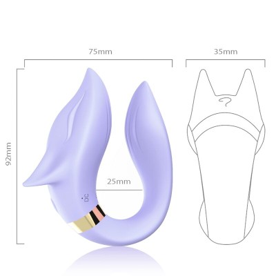 ARMONY FOX VIBRADOR PAREJAS CONTROL REMOTO VIOLETA