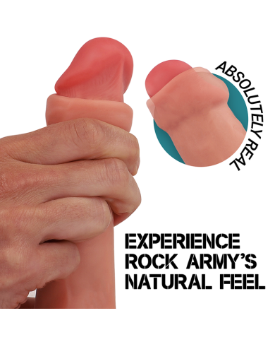 ROCKARMY FOX DILDO REALISTA DDUAL DENSITY LIQUID SILICONE 19 CM O 32 CM