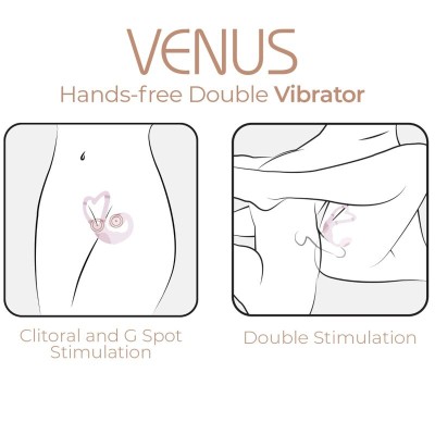 ADRIEN LASTIC VENUS DOBLE ESTIMULADOR CLITORIS PUNTO G APP GRATUITA ROSA