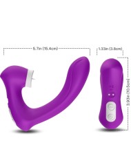ARMONY SECRETKISS ESTIMULADOR CON LENGUA CLITORIS VIBRADOR CURVO VIOLETA