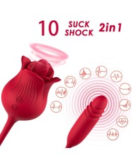 ARMONY ROSELIP ESTIMULADOR CLITORIS CON LENGUA 10 MODOS VIBRADOR ROJO