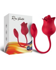 ARMONY ROSA VIBRADOR ESTIMULADOR CLITORIS CON COLA 10 MODOS ROJO