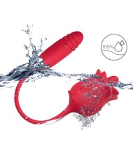 ARMONY ROSA 3 EN 1 ESTIMULADOR SUCCIONADOR Y UPDOWN CON COLA ROJO