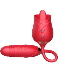 ARMONY DELIGHT FLOWER VIBRADOR THRUSTING CON LENGUA ROJO