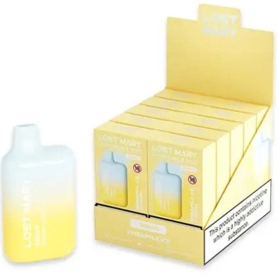 LOST MARY PACK PROFESIONAL EXPOSITOR 10 UNIDADES BM600 VAPER NICOTINA 2 DESECHABLE SABOR PINA HELADA