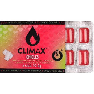WUG climax El complemento alimenticio que te ayuda a recuperar energia tras la noche BLISTER 8 UDS
