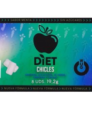 WUG diet El chicle funcional sin azucar con sabor menta BLISTER 8 UDS