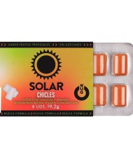 WUG solar El chicle funcional con vitaminas y zinc sabor frutos tropicales BLISTER 8 UDS