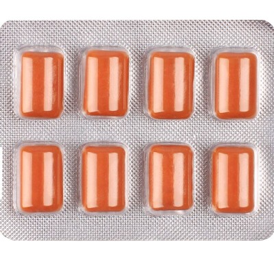 WUG solar El chicle funcional con vitaminas y zinc sabor frutos tropicales BLISTER 8 UDS