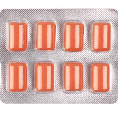 WUG multivit El chicle funcional multivitaminico sabor tropical BLISTER 8 UDS