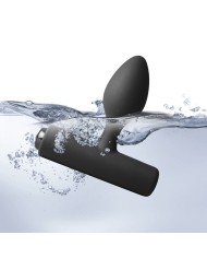 ROCKS OFF NOVA SOLARIS PLUG ANAL FINO RECARGABLE 16 FUNCIONES NEGRO