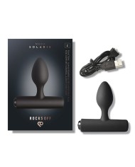 ROCKS OFF NOVA SOLARIS PLUG ANAL FINO RECARGABLE 16 FUNCIONES NEGRO