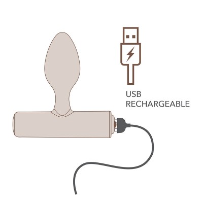 ROCKS OFF NOVA SOLARIS PLUG ANAL FINO RECARGABLE 16 FUNCIONES NEGRO