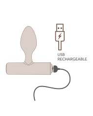 ROCKS OFF NOVA SOLARIS PLUG ANAL FINO RECARGABLE 16 FUNCIONES NEGRO