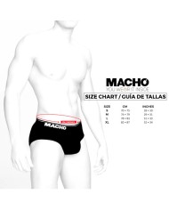 MACHO MS24R CALZONCILLO BRIEF DARK ROJO XL