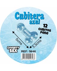 DIABLO PICANTE CUBITERA 12 PENES SILICONA DURA PARA COLGAR AZUL