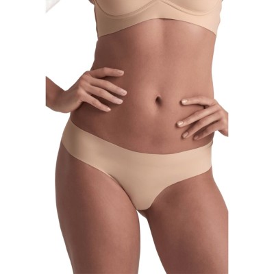 BYE BRA PACK 2 TANGAS INVISIBLES BEIGE Y NEGRO TALLA S