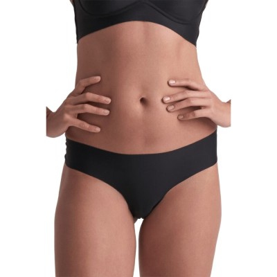 BYE BRA PACK 2 TANGAS INVISIBLES BEIGE Y NEGRO TALLA S