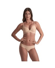 BYE BRA PACK 2 TANGAS INVISIBLES BEIGE Y NEGRO TALLA S