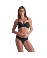 BYE BRA PACK 2 TANGAS INVISIBLES BEIGE Y NEGRO TALLA S