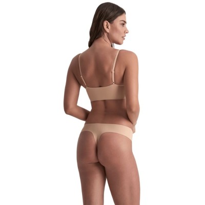 BYE BRA PACK 2 TANGAS INVISIBLES BEIGE Y NEGRO TALLA S
