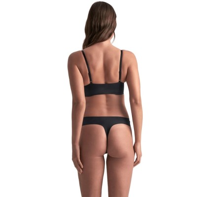 BYE BRA PACK 2 TANGAS INVISIBLES BEIGE Y NEGRO TALLA S