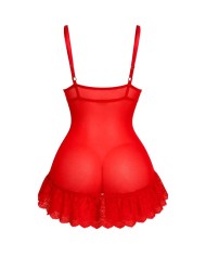 LIVCO CORSETTI FASHION NUIT SET CAMISETA PANTY ROJO 2028 S M