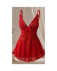 LIVCO CORSETTI FASHION NUIT SET CAMISETA PANTY ROJO 2028 S M