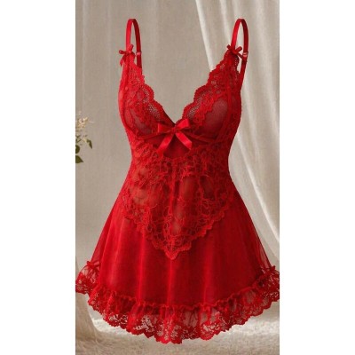 LIVCO CORSETTI FASHION NUIT SET CAMISETA PANTY ROJO 2028 L XL